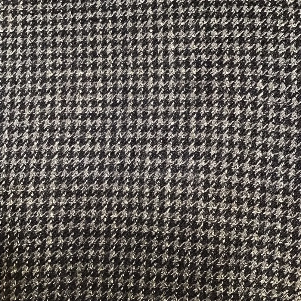 Vintage Houndstooth Silk Blazer Checkered Suit Jacket Plaid Sports Coat 42R - Picture 13 of 16